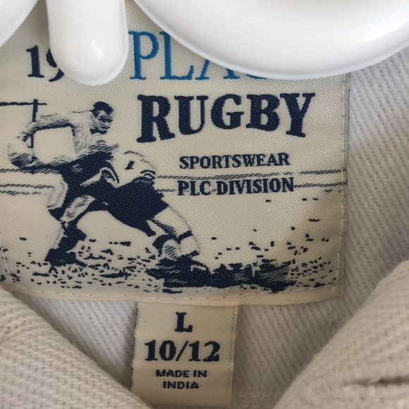 NWT Boy's Striped Rugby Shirt Size 10-12 - Picture 2 of 2